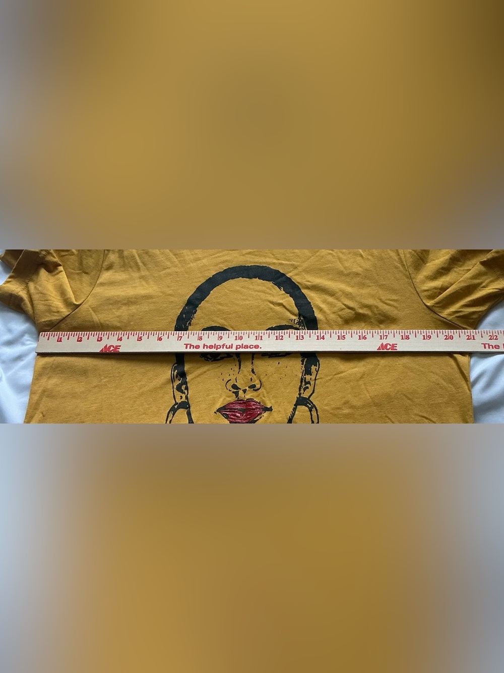 Askan NYC “Miss Adu” Sade Graphic Tee Mustard Yellow M Neo Soul Band Merch Y2K - Picture 5 of 8